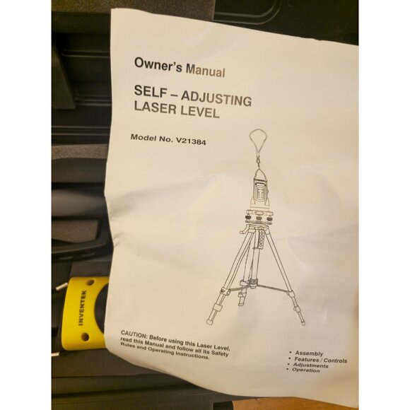 Self-Adjusting Laser Level With Tripod & Carrying Case By Inventek - Picture 7 of 9